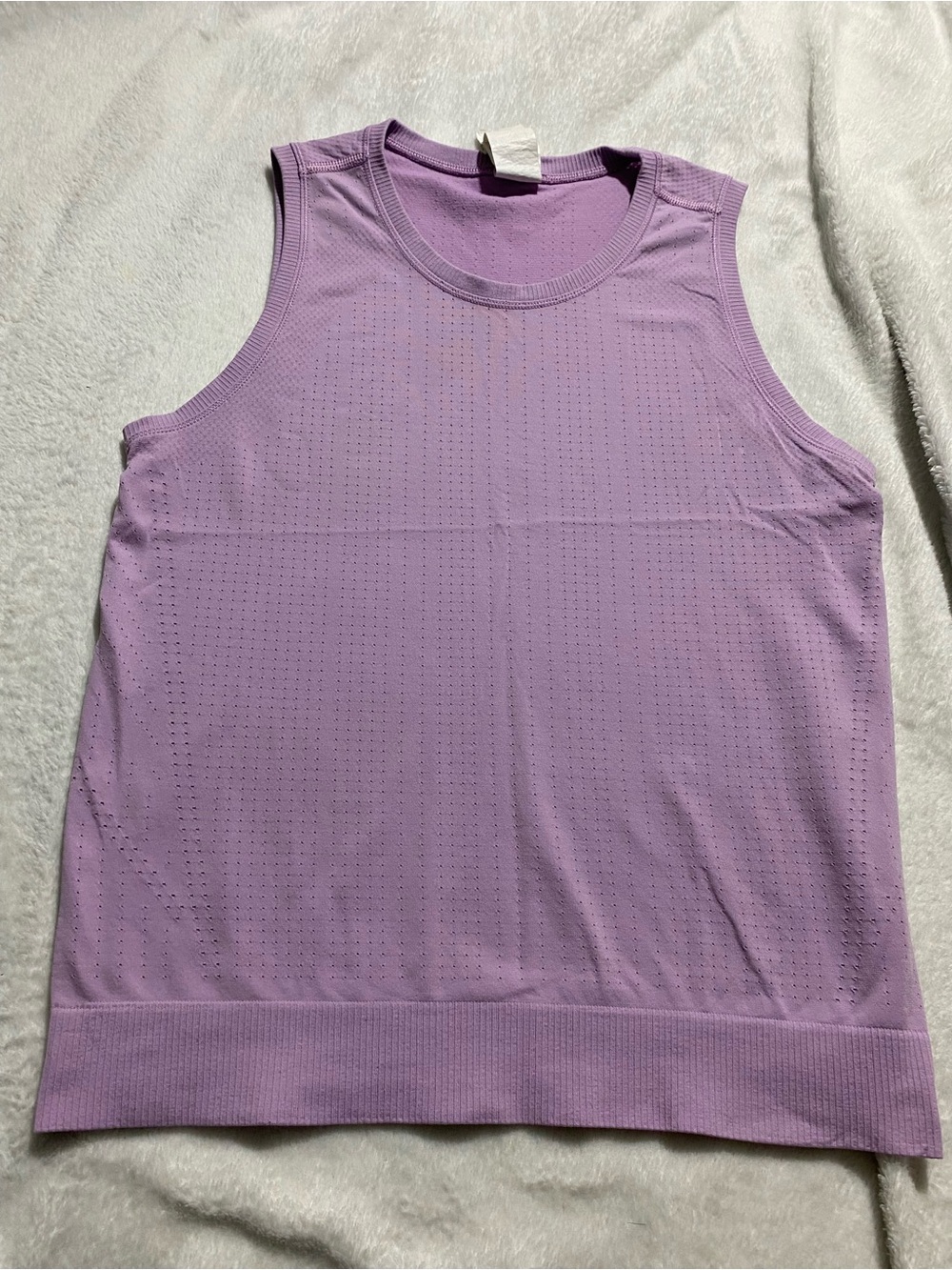 Athleta Perforated Lavender Knit Tank